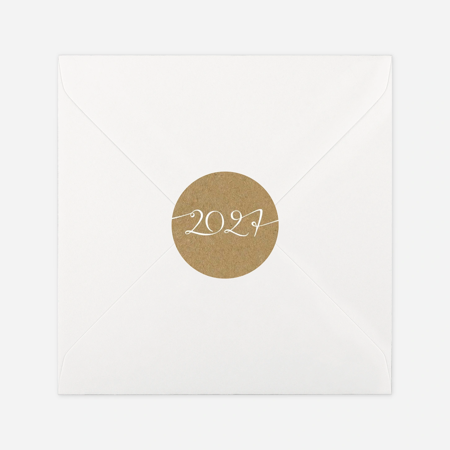 Étiquette cadeau Noël Une année en or