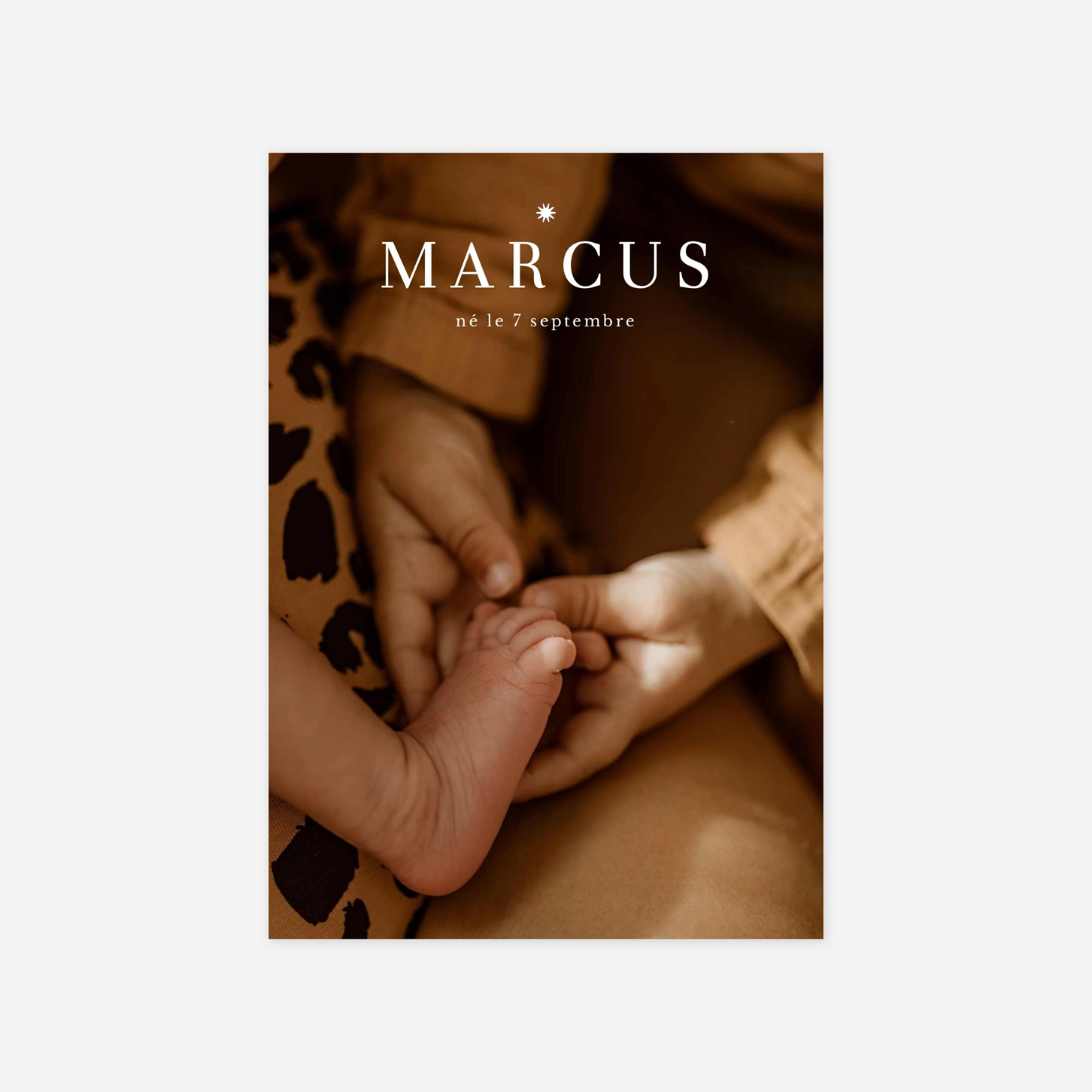 Faire-part naissance Une étoile est née