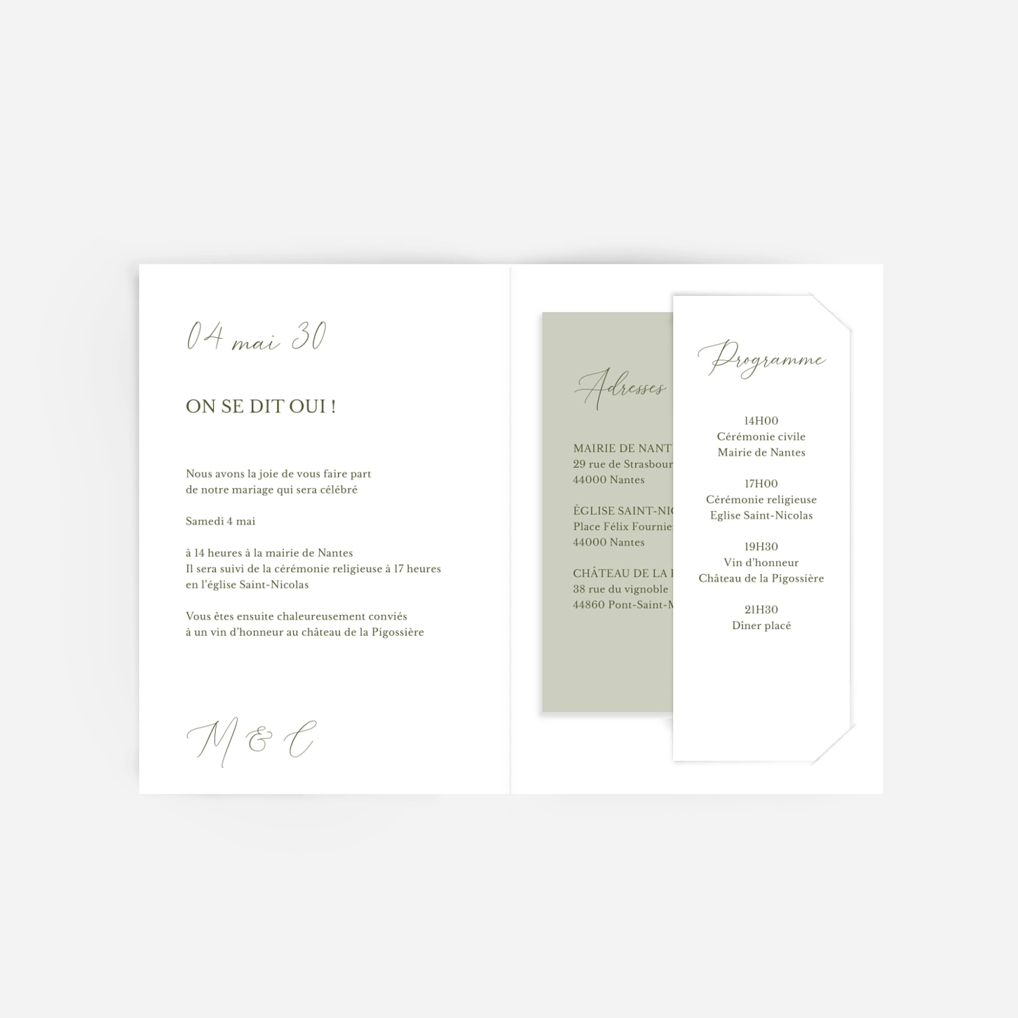 Faire-part mariage Union en Provence