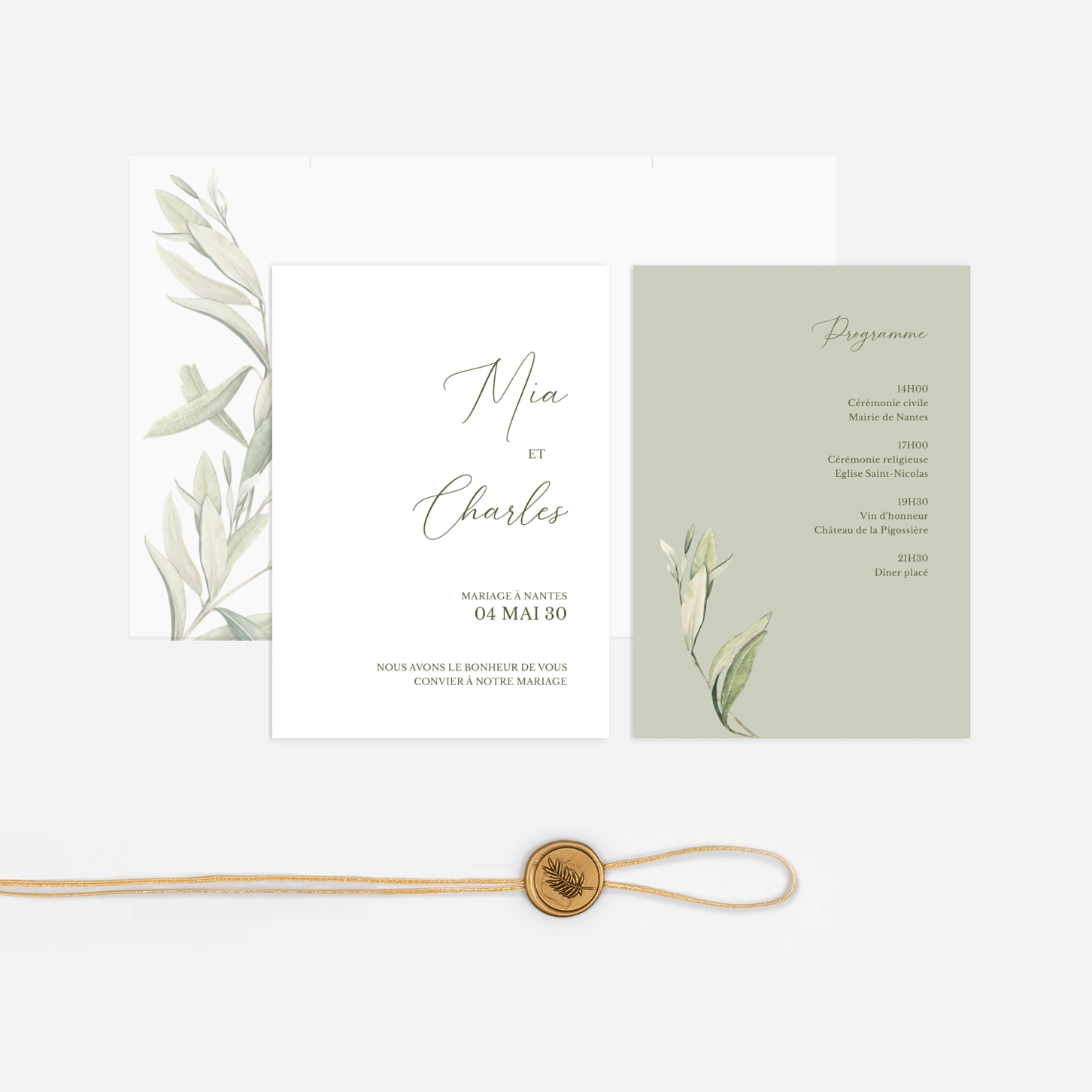 Faire-part mariage Union en Provence