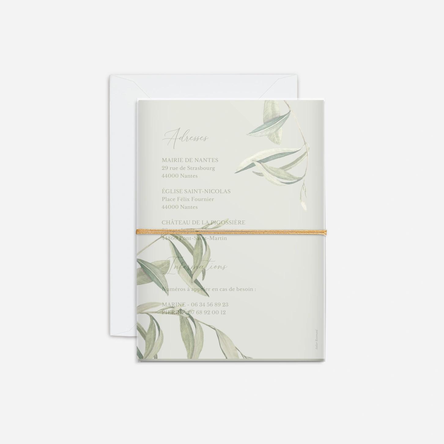 Faire-part mariage Union en Provence