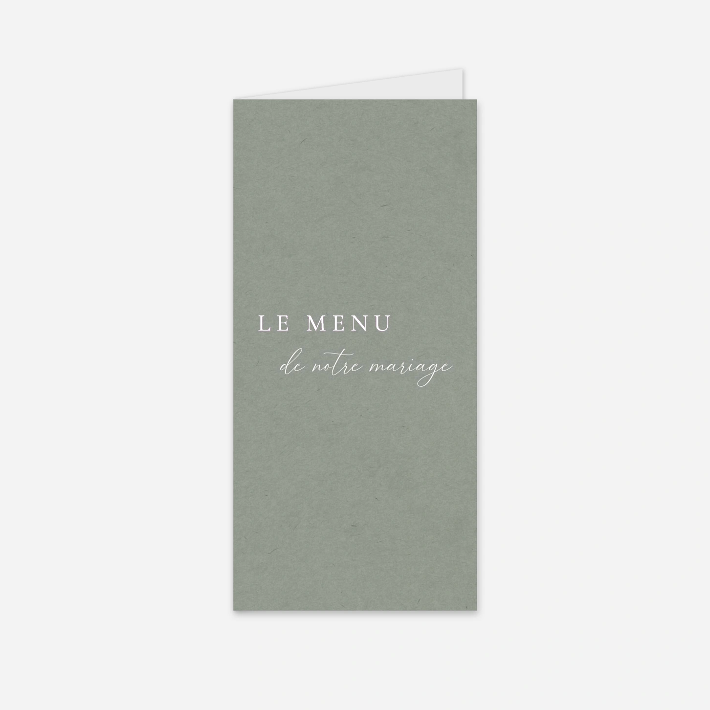 Menu mariage Union d’Amour