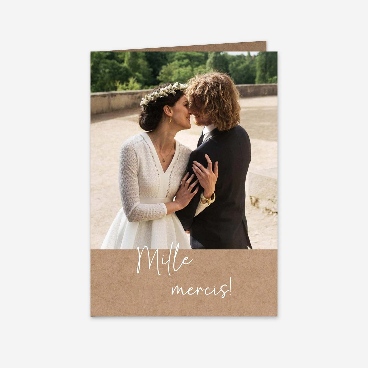 Carte de remerciements Union heureuse