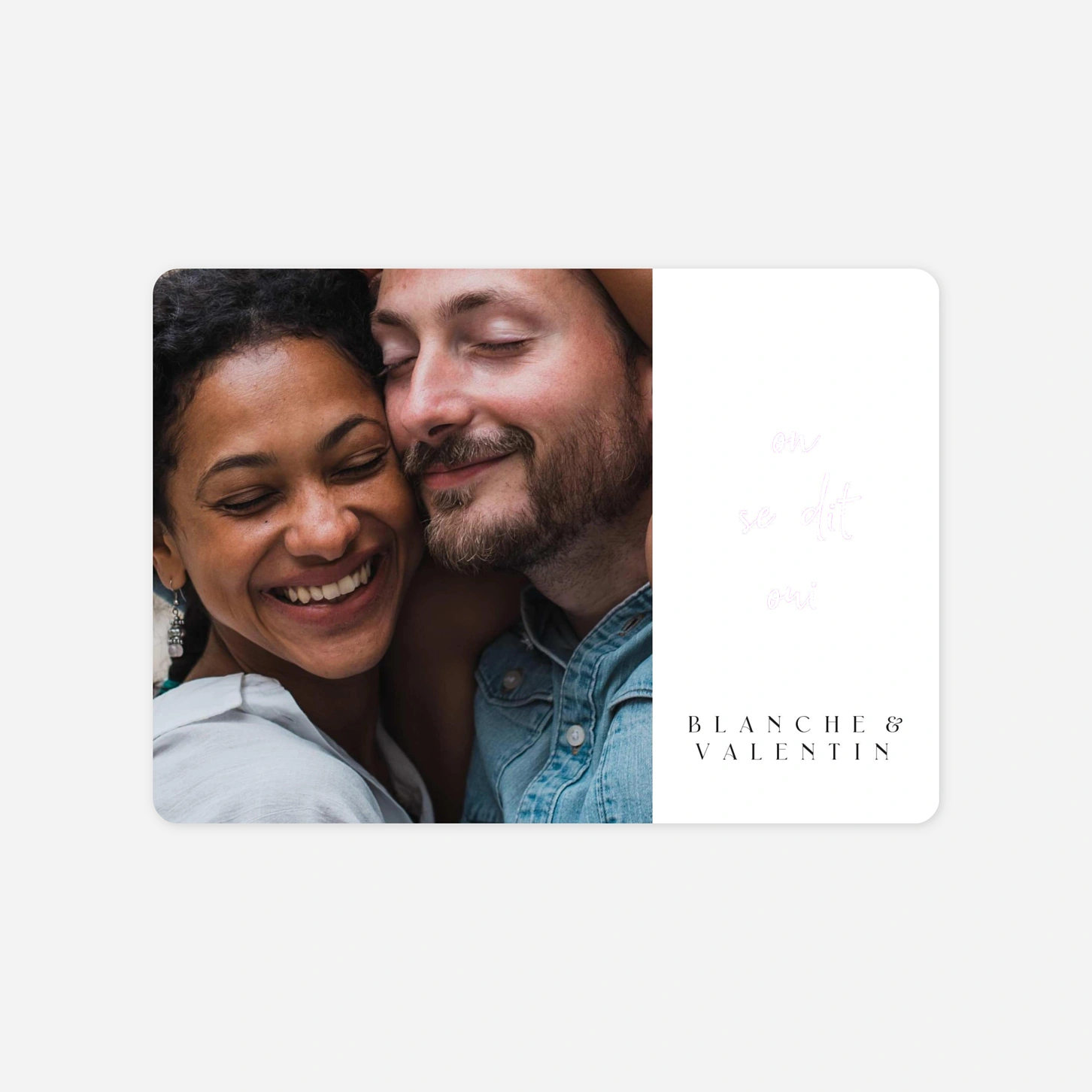 Faire-part mariage Union intemporelle