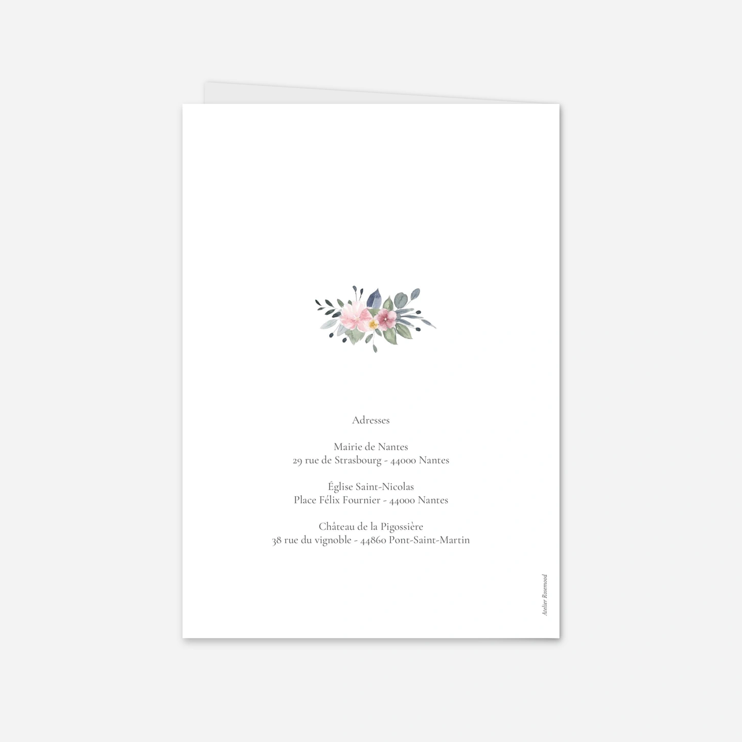 Faire-part mariage Union poétique