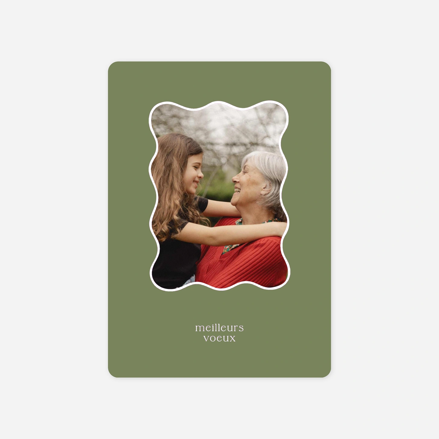 Carte de voeux Vague d'amour