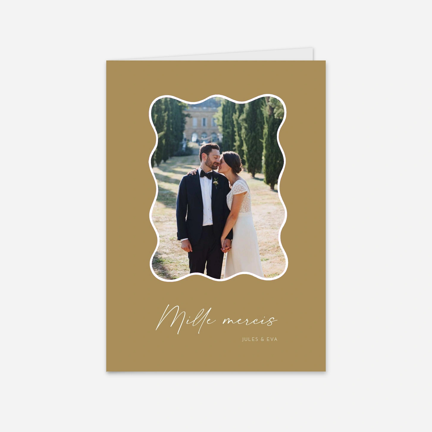 Carte de remerciements Valse