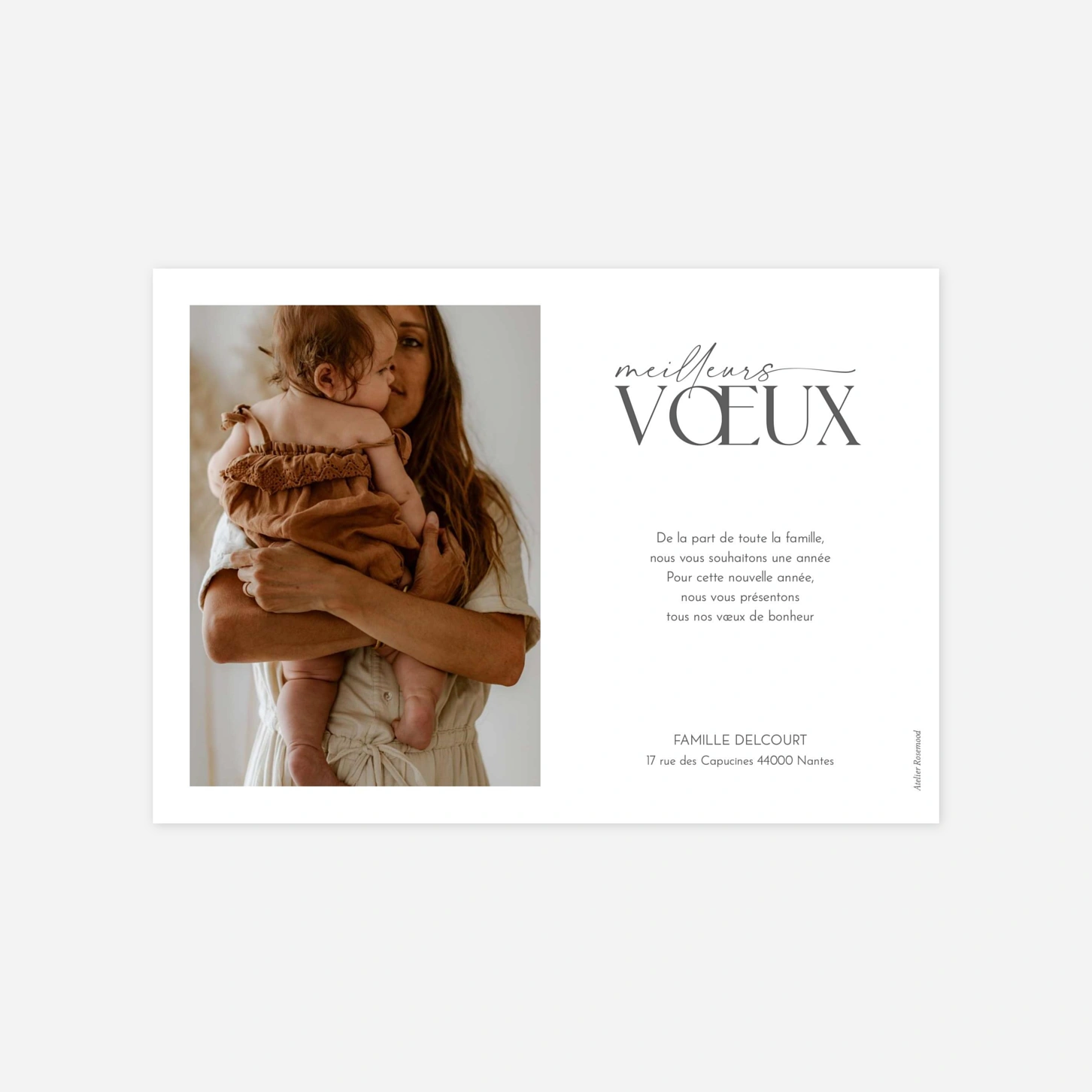 Carte de voeux Vœux de Fêtes