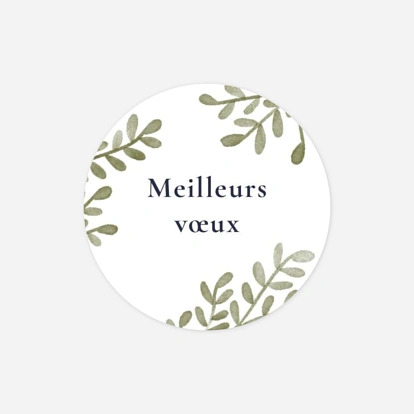 Étiquette cadeau Noël Village de Noël