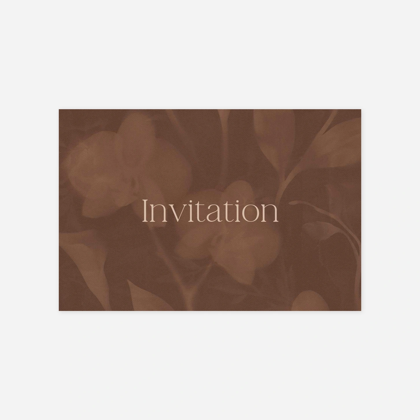 Carton d'invitation Velours floral