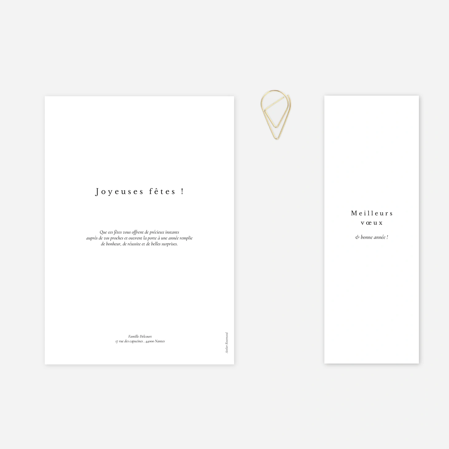 Carte de voeux Vœux joyeux