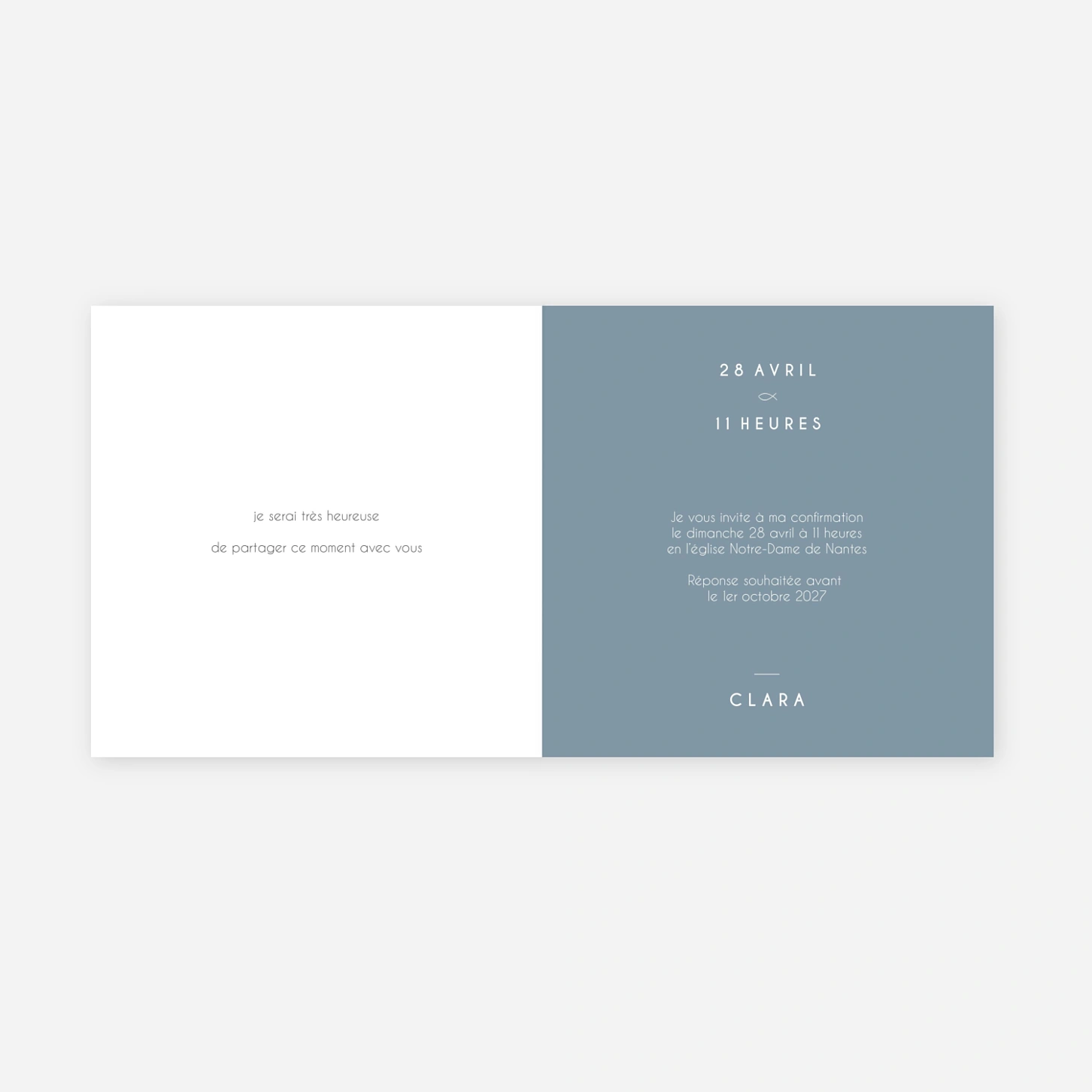 Invitation Confirmation Mon chemin