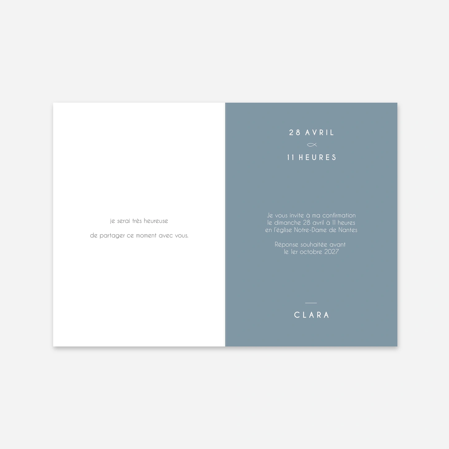 Invitation Confirmation Mon chemin