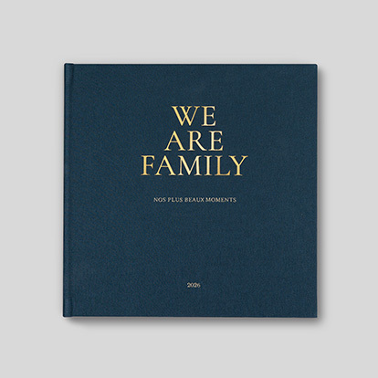 Livre photo couverture tissu We Are Family