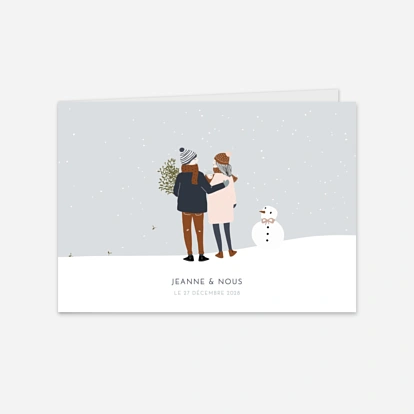 Faire-part naissance Winter family